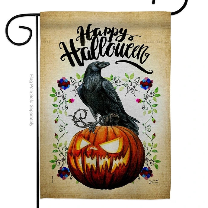 Drapeau "Crow & Pumpkin"