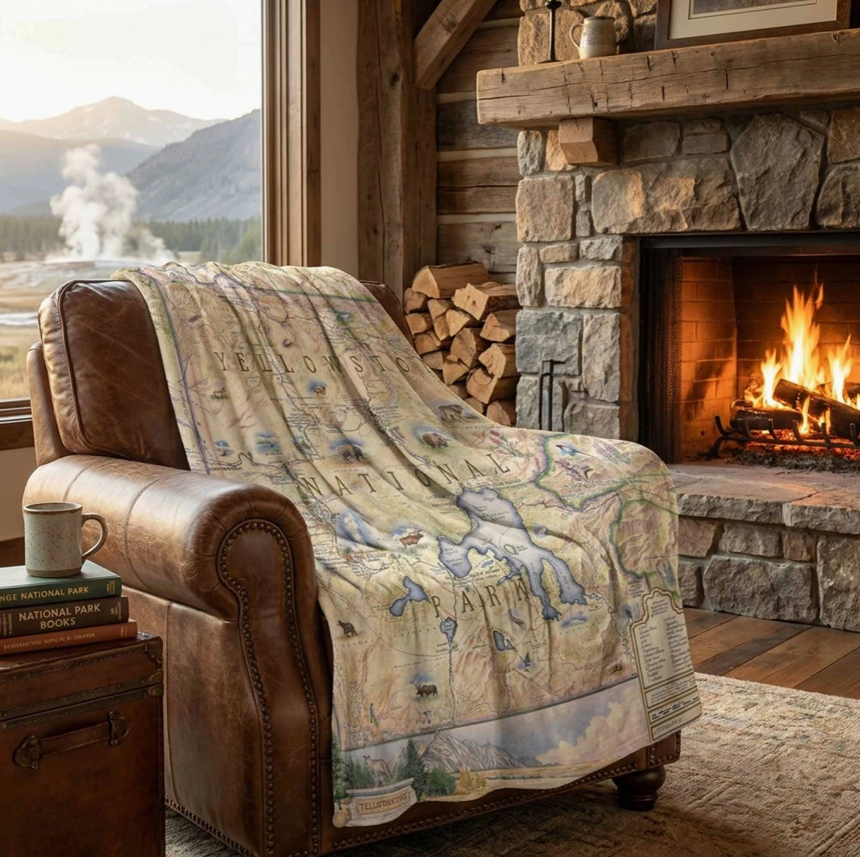 Plaid Sherpa Yellowstone