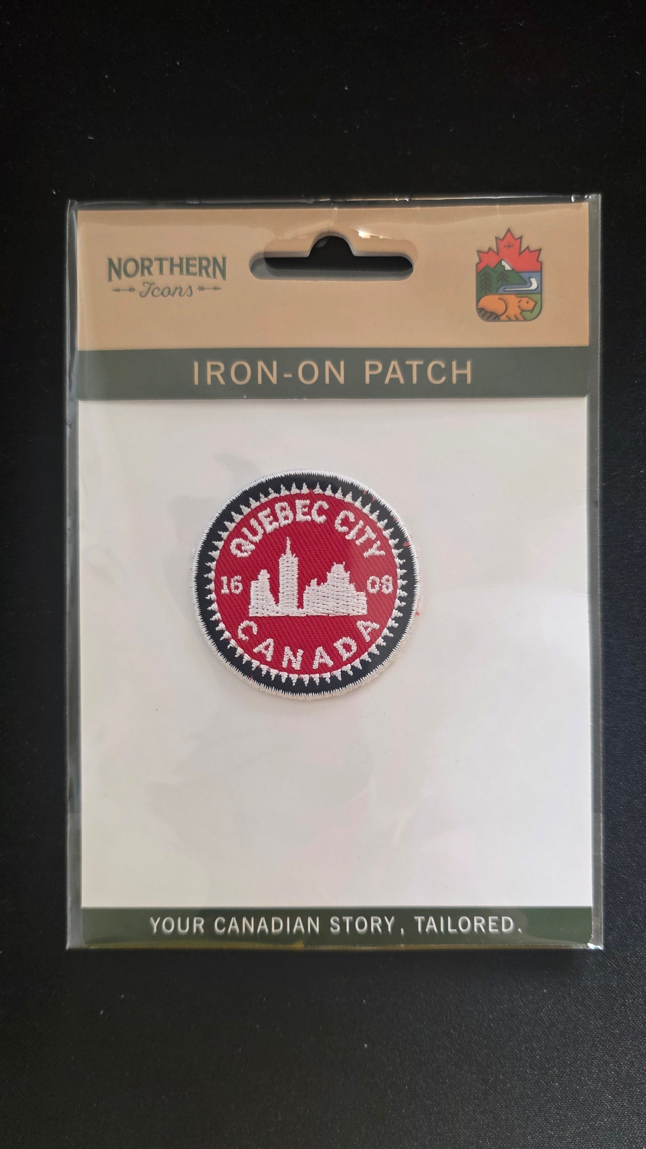 Patch rond rouge Québec