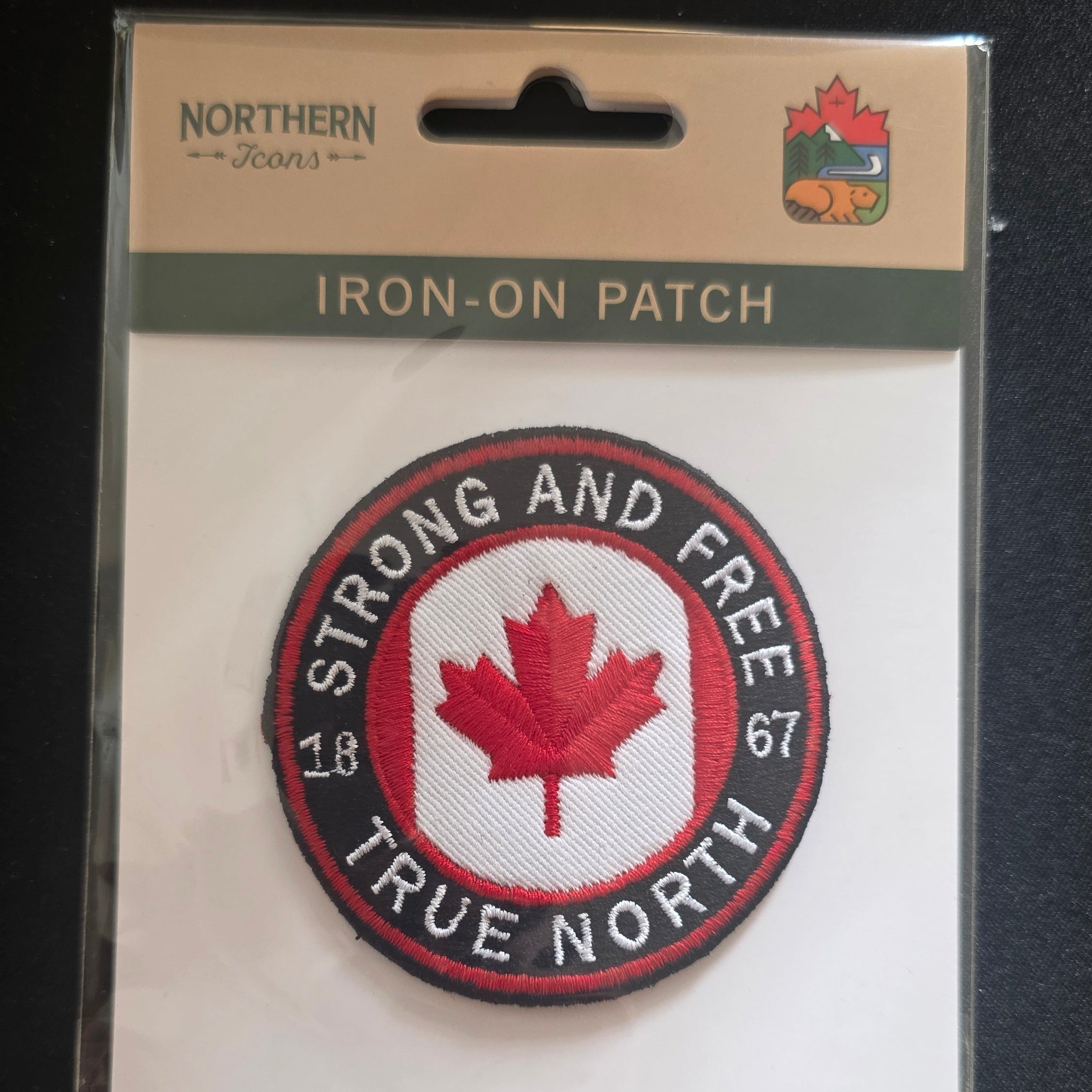 Patch Canada rond True north