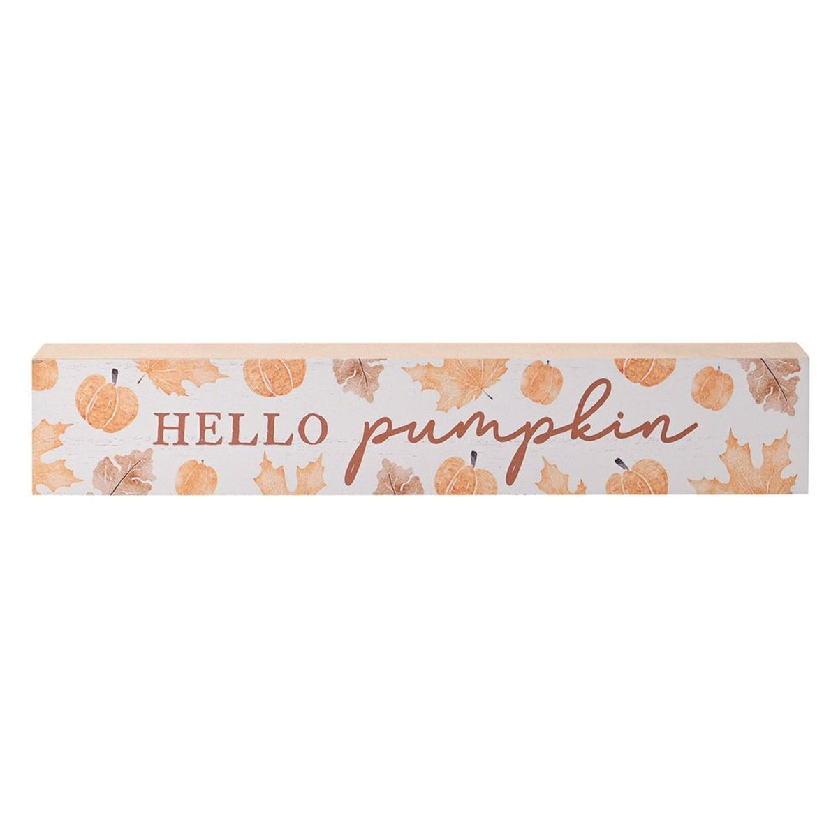 Décoration en bois " Hello Pumpkin "