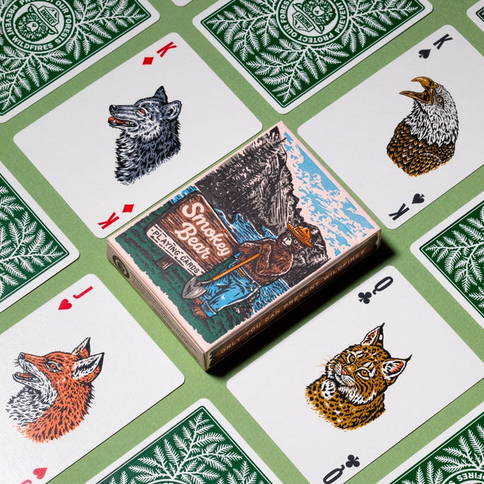 Jeu de cartes collection "Smokey Bear"