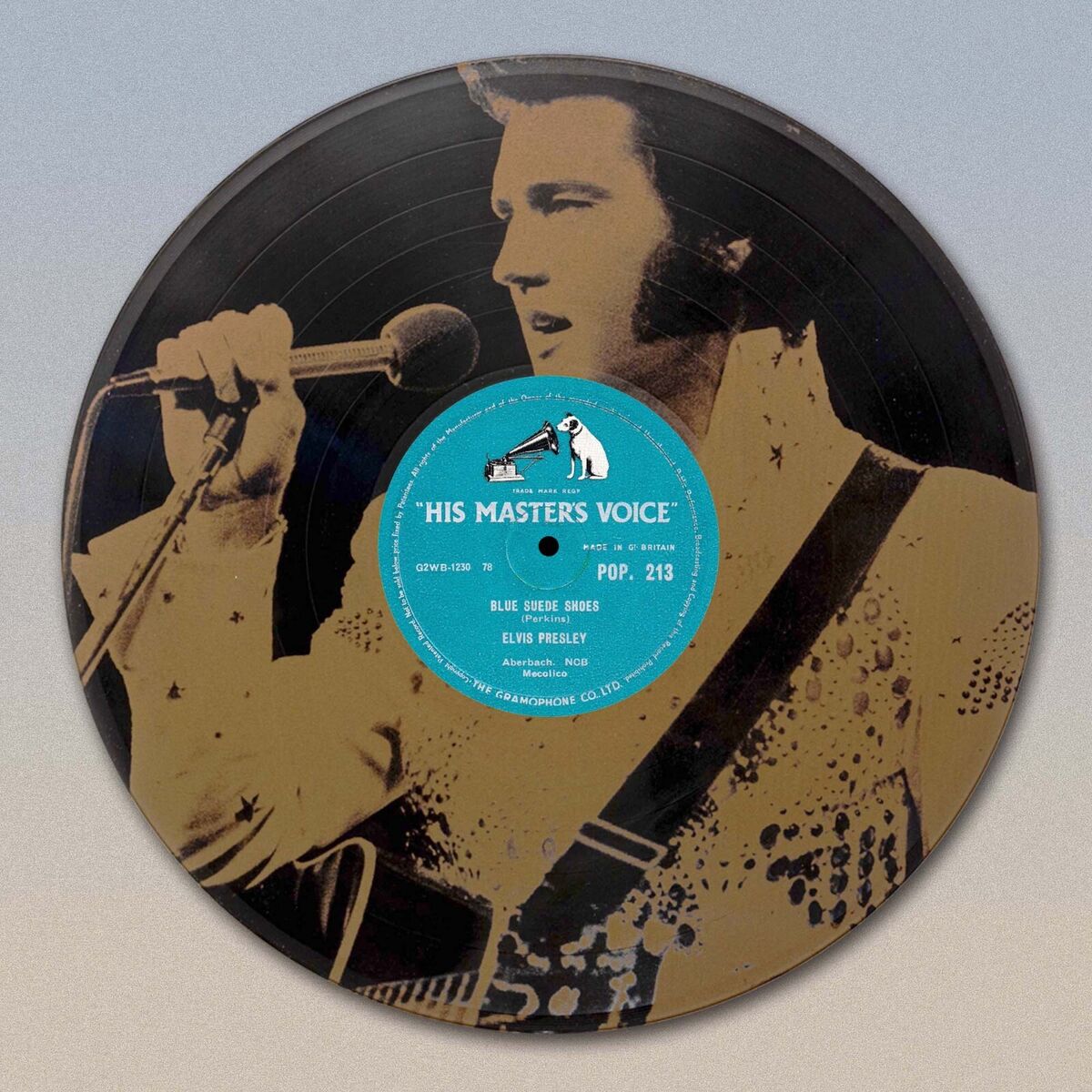Vinyle de collection Elvis Presley "Blue Suede Shoes"
