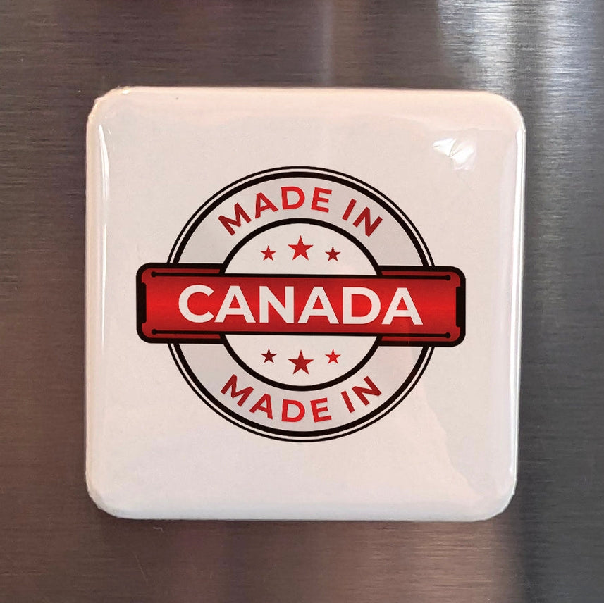Magnet carré Canada (Modèle au choix)