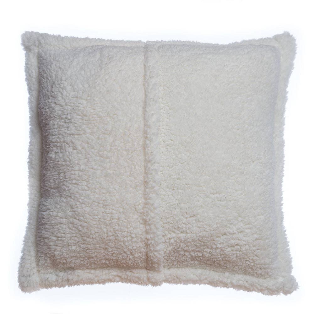 Coussin carré sherpa Tall Pine Ours