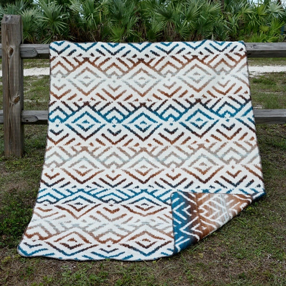 Couverture Jacquard réversible