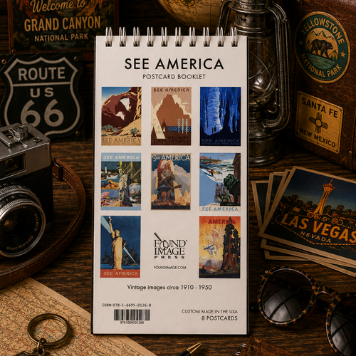Carnet de cartes postales "See America"