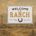 Plaque métallique Welcome to the Ranch