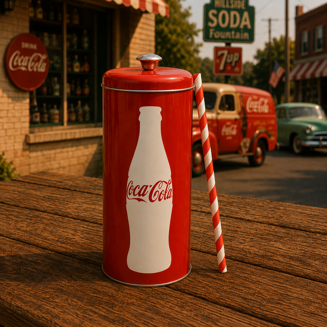 Porte paille Collection "Coca Cola"