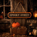 Panneau Metal "Spooky Street"
