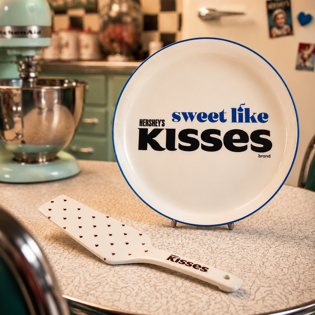 Plat à gateaux vintage Hershey's "Kisses"