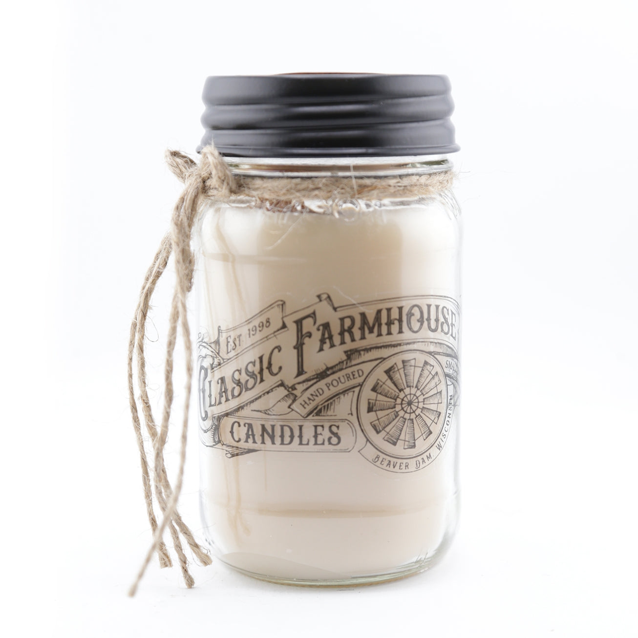 Bougie en pot "Mason" Maple Walnut