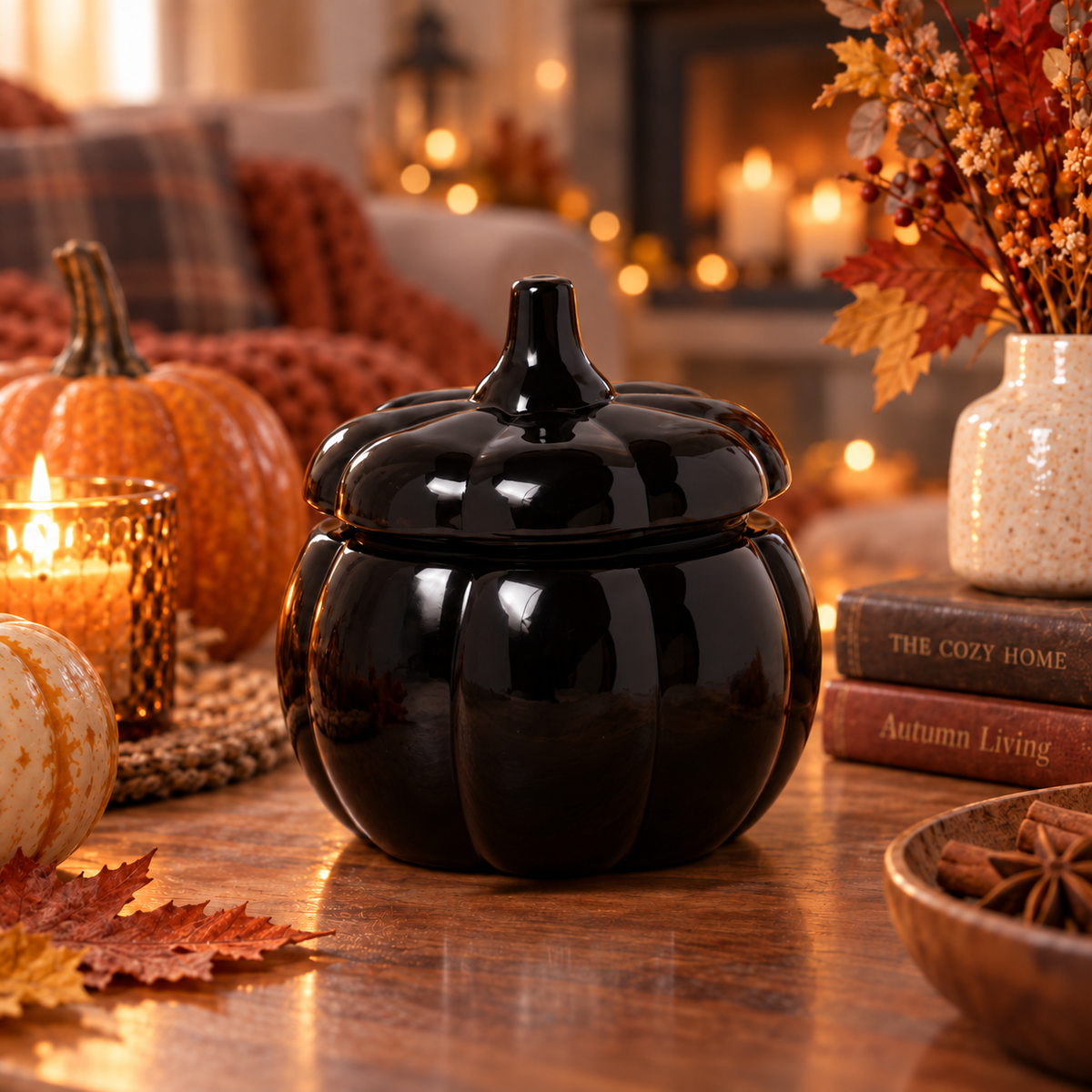 Bougie citrouille noire Pumpkin Spice