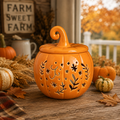 Brûleur Huile / Cire Pumpkin "Folk" orange