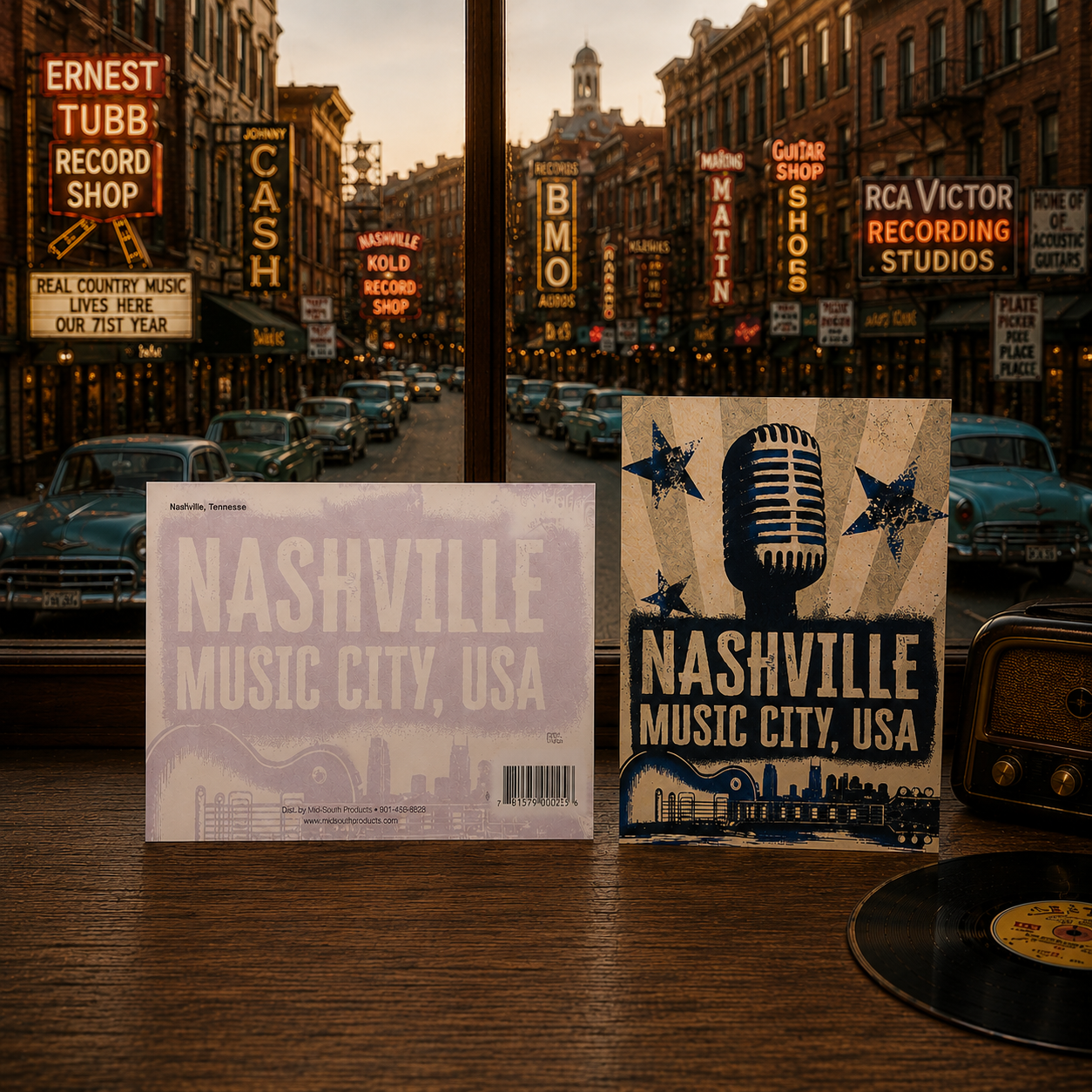 Carte postale Nashville Music City