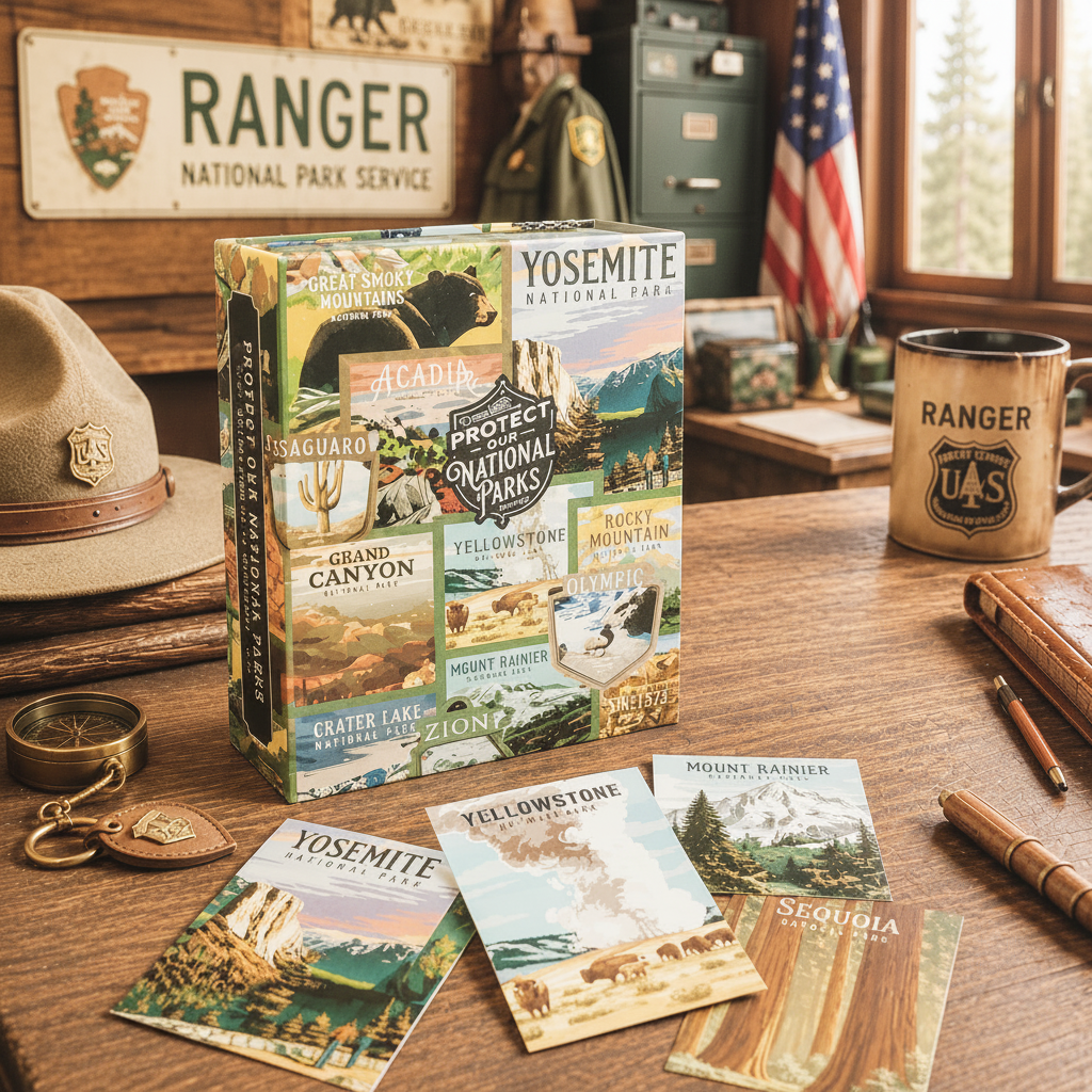 Coffret 63 cartes postales "Parc Nationaux"