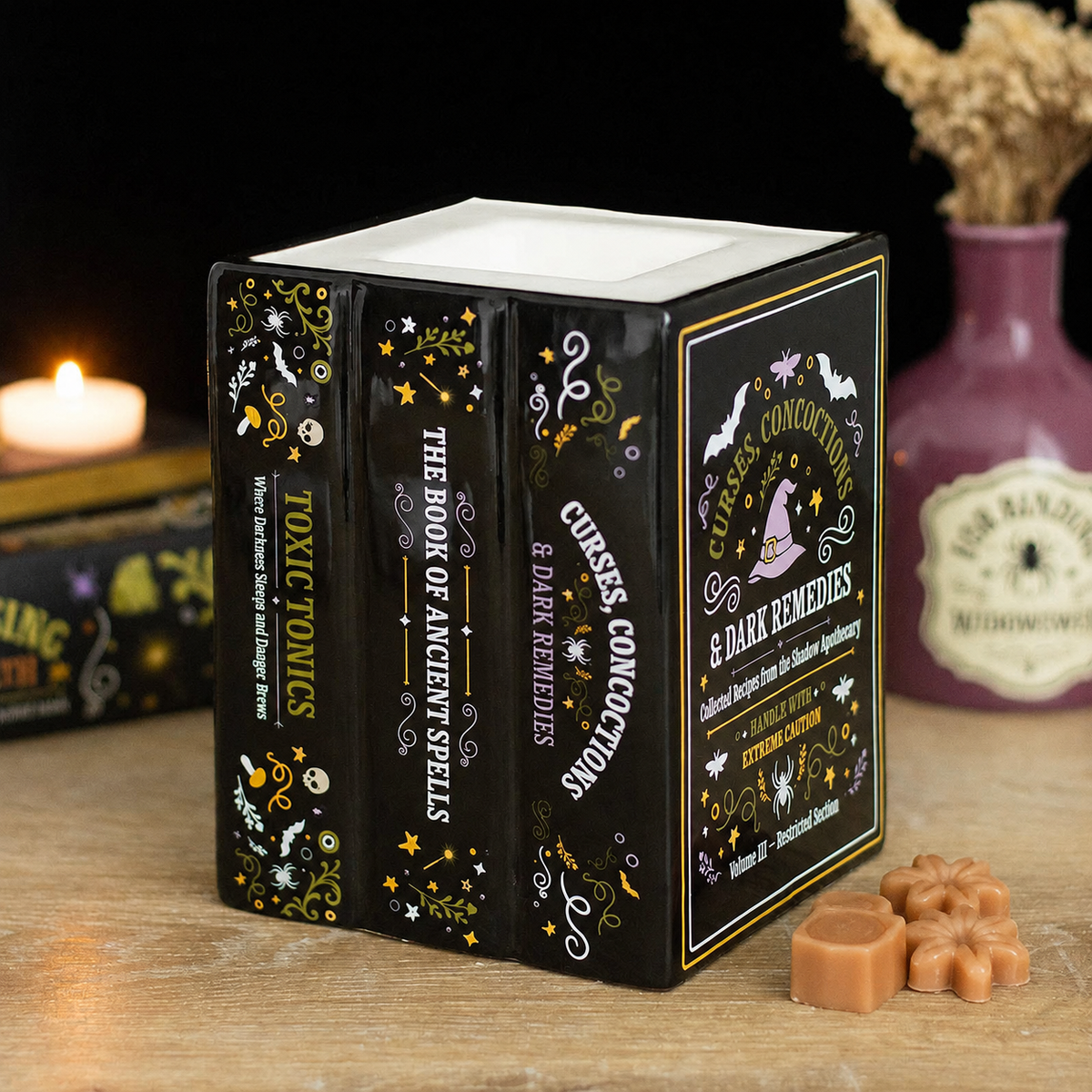 Brûleur Huile / Cire livres "Witch's Apothecary"