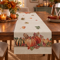 Chemin de table Tissu Automne / Feuilles