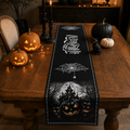 Chemin de table jacquard "Halloween"