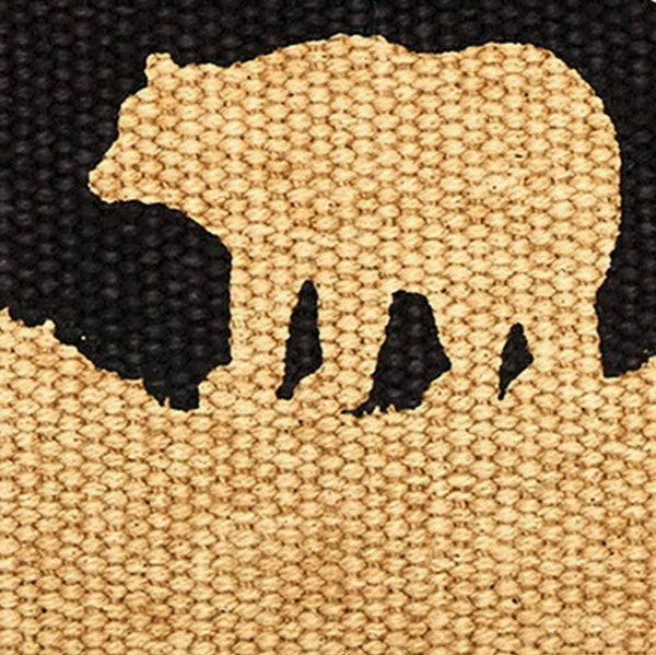 Chemin de table Patte Ours noir