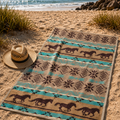 Serviette de douche/plage Chevaux