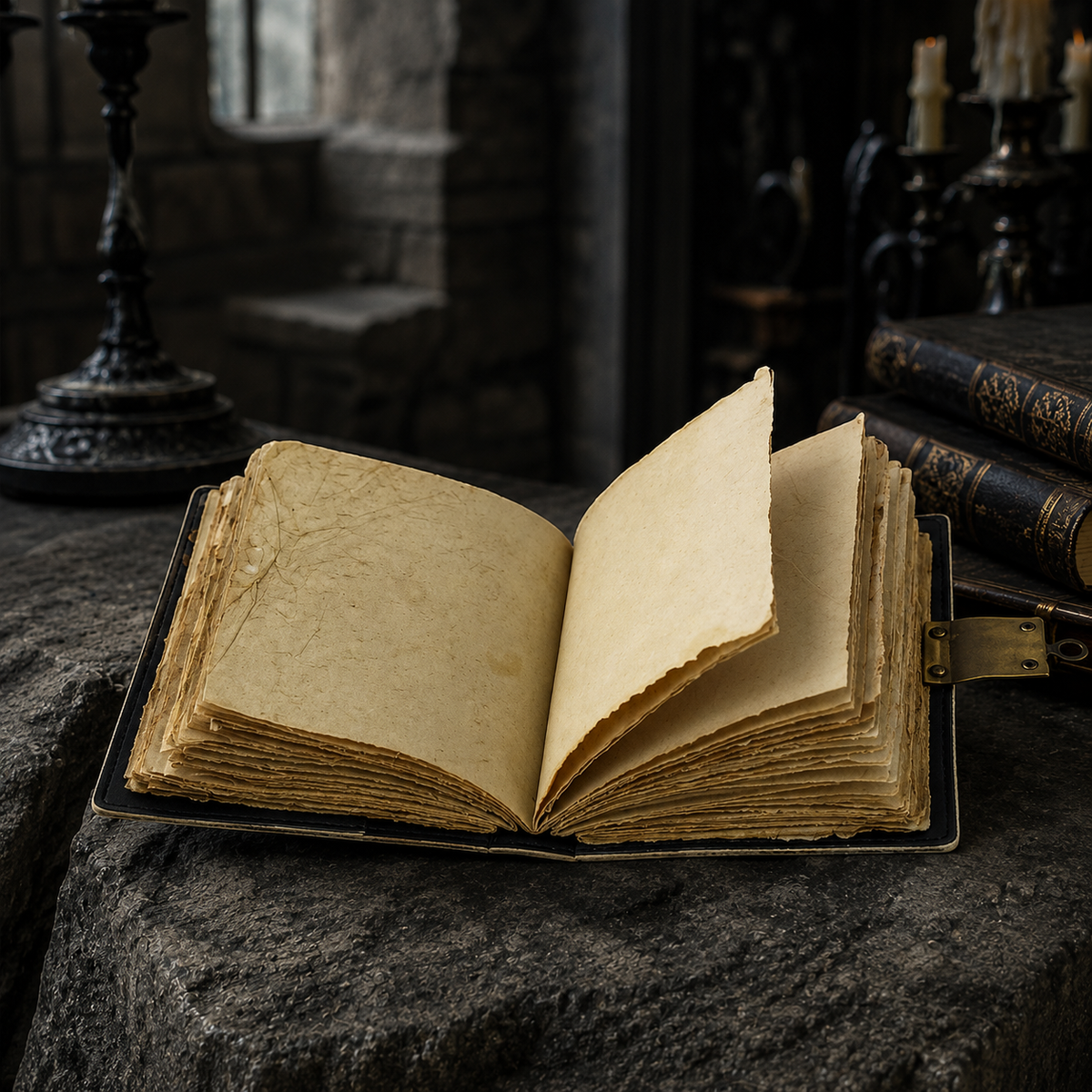Journal cuir "Corbeau"
