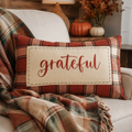 Coussin long motif Carreaux / Grateful