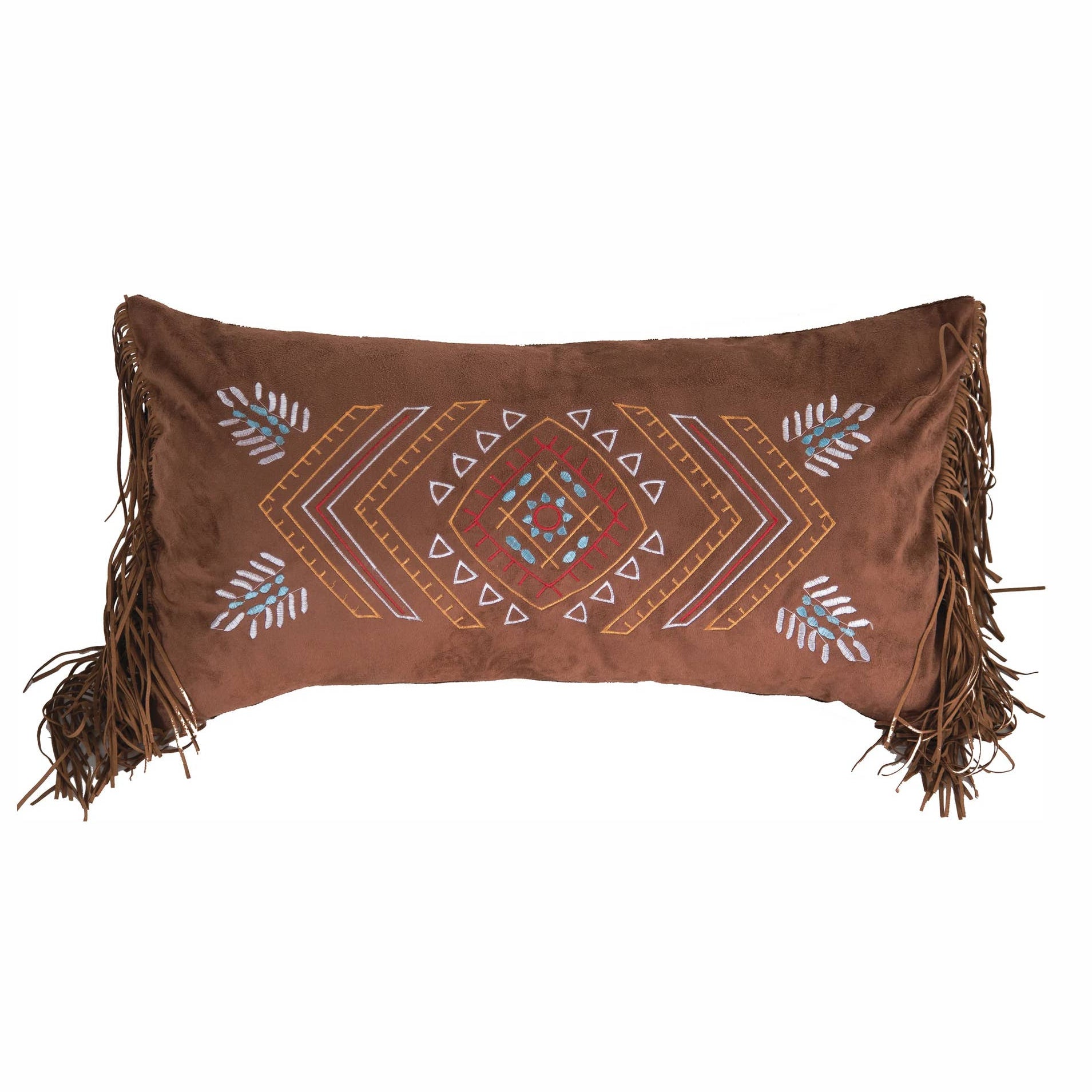 Coussin rectangle brodé à frange Wrangler®