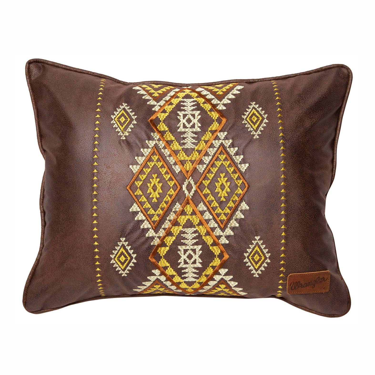 Coussin rectangle similicuir Wrangler® Diamond River