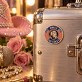 Magnet rond "Dolly for President"
