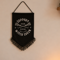 Bannière tissu "Witch Coven" noir