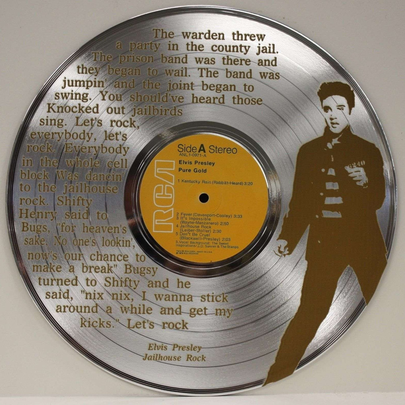 Vinyle de collection Elvis Presley "Jailhouse Rock"