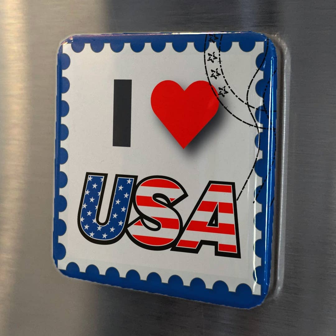 Magnet carré USA (Modèle au choix)