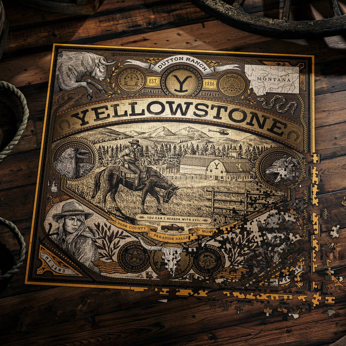 Puzzle 1000 pièces Yellowstone