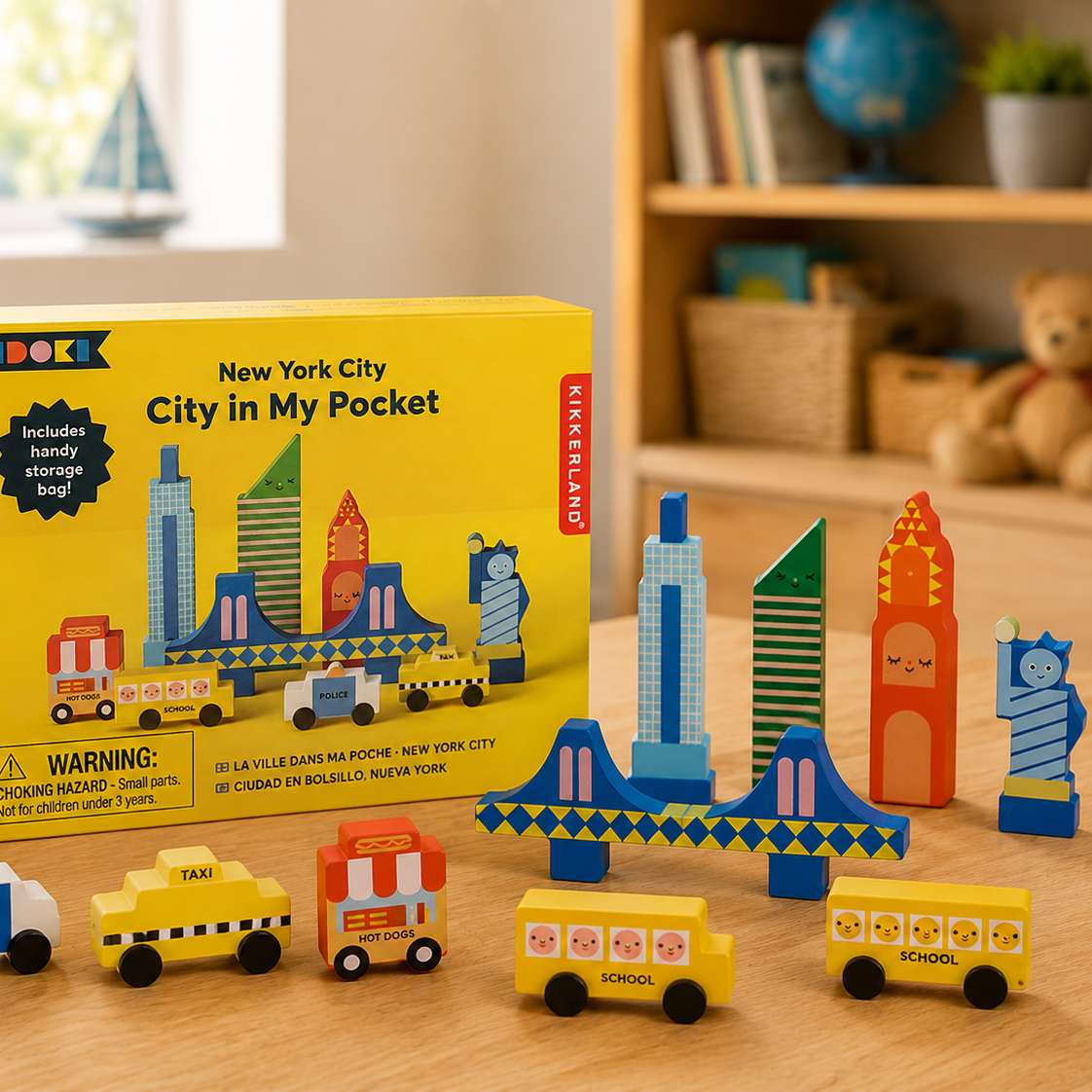 Jeu de construction en bois New York