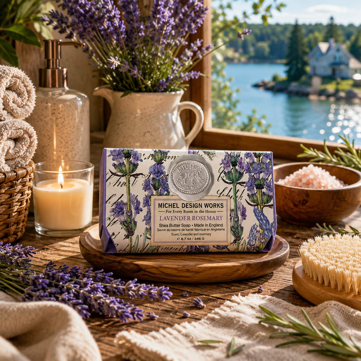 Savon en barre lavande romarin