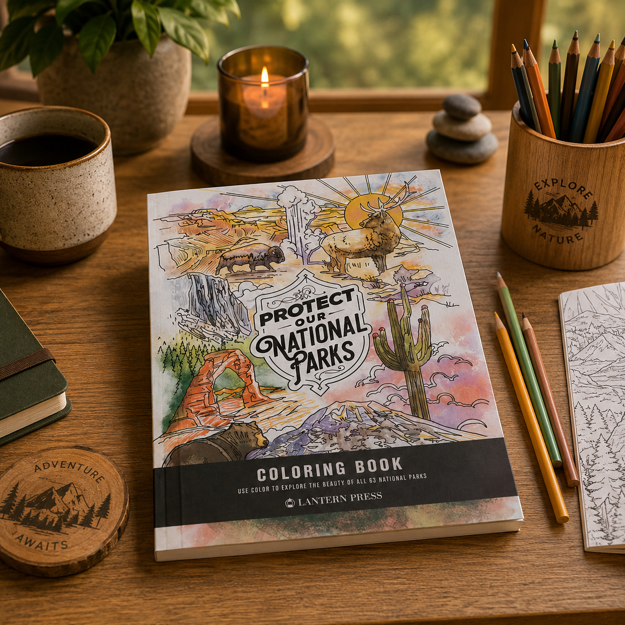 Livre de coloriage "Parc Nationaux" américains