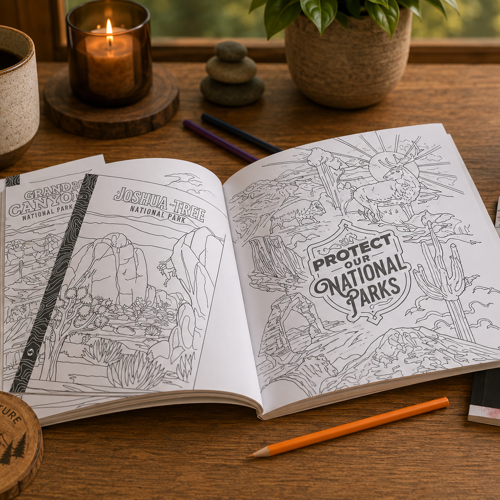 Livre de coloriage "Parc Nationaux" américains