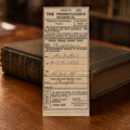 Marque-page billet The Pennsylvania Railroad Co.