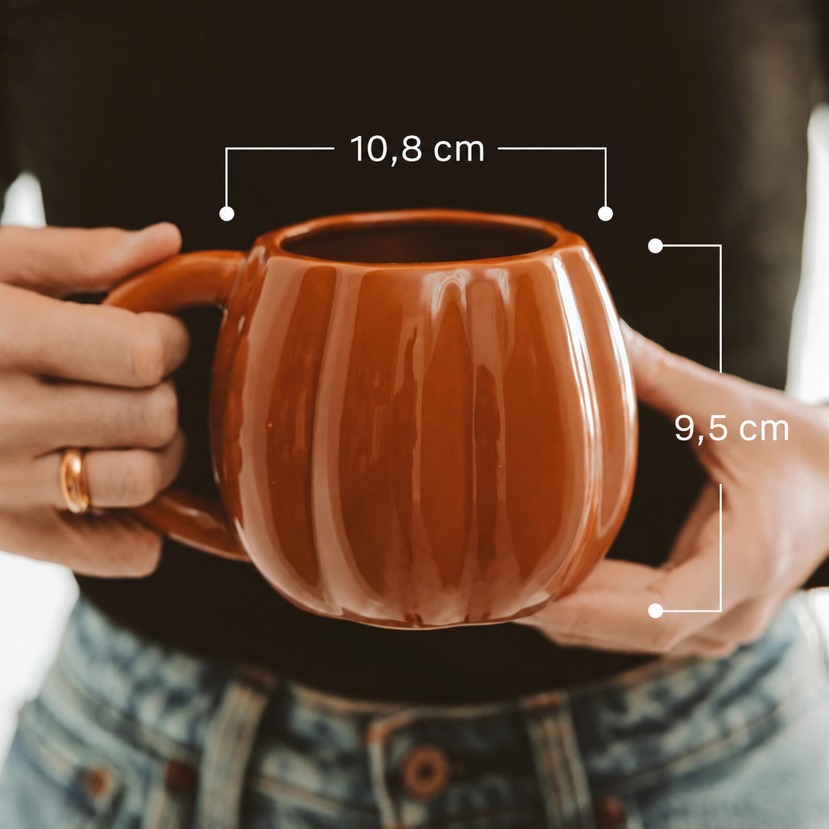 Mug citrouille orange brûlé