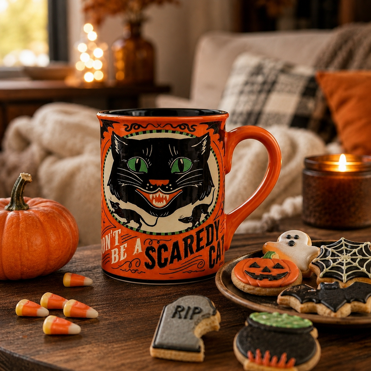Mug Halloween "Scaredy Cat"