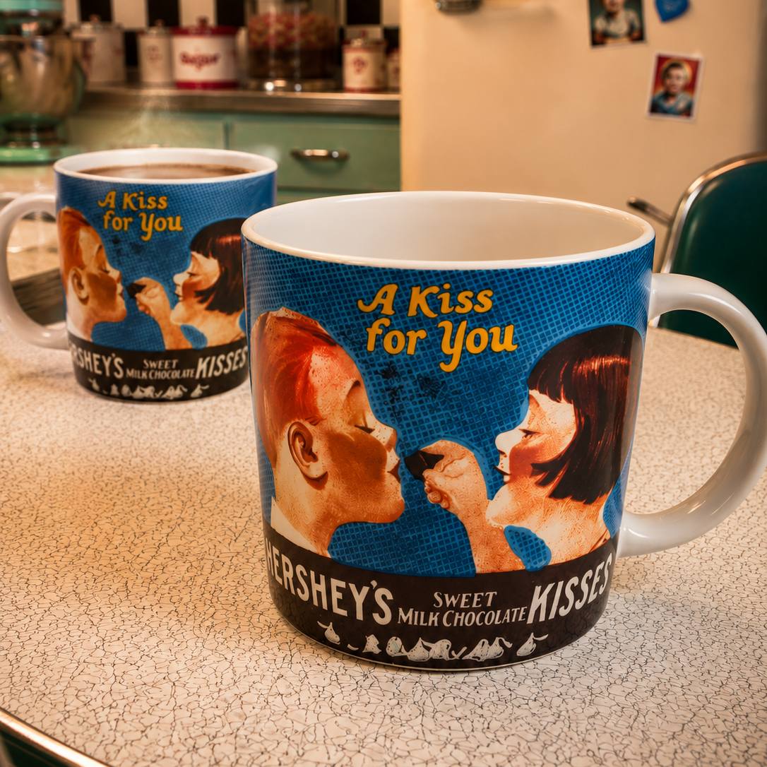 Mug vintage Hershey's "A Kiss For You"