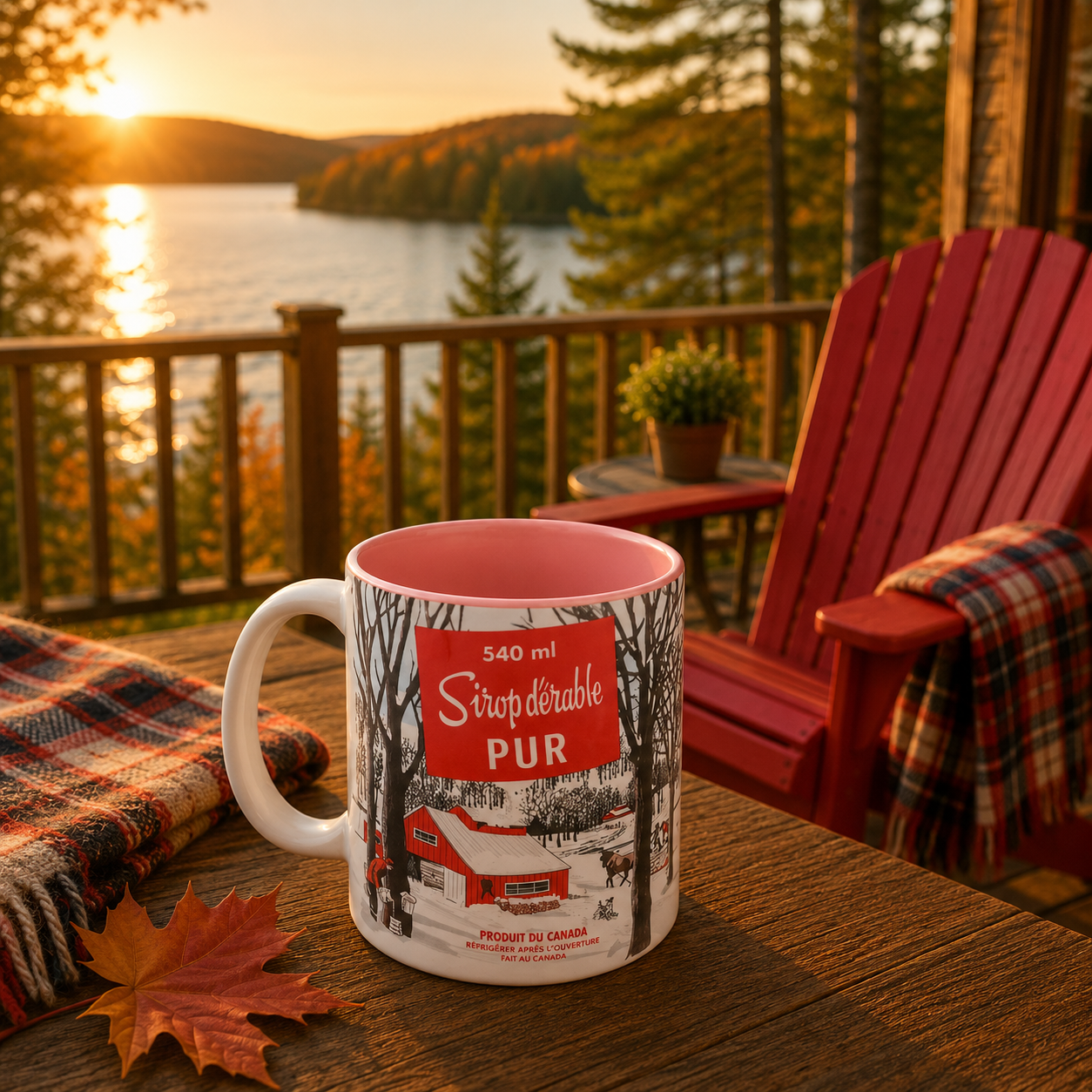 Mug céramique "Sirop d'érable" (Couleur au choix)