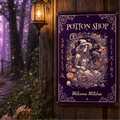 Panneau metal "Potion Shop Spells & Elixir"