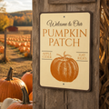Panneau metal "Pumpkin patch"
