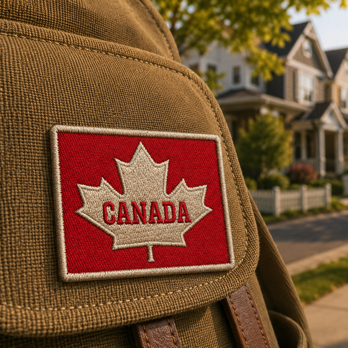 Patch Canada carré rouge