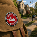 Patch rond rouge Québec