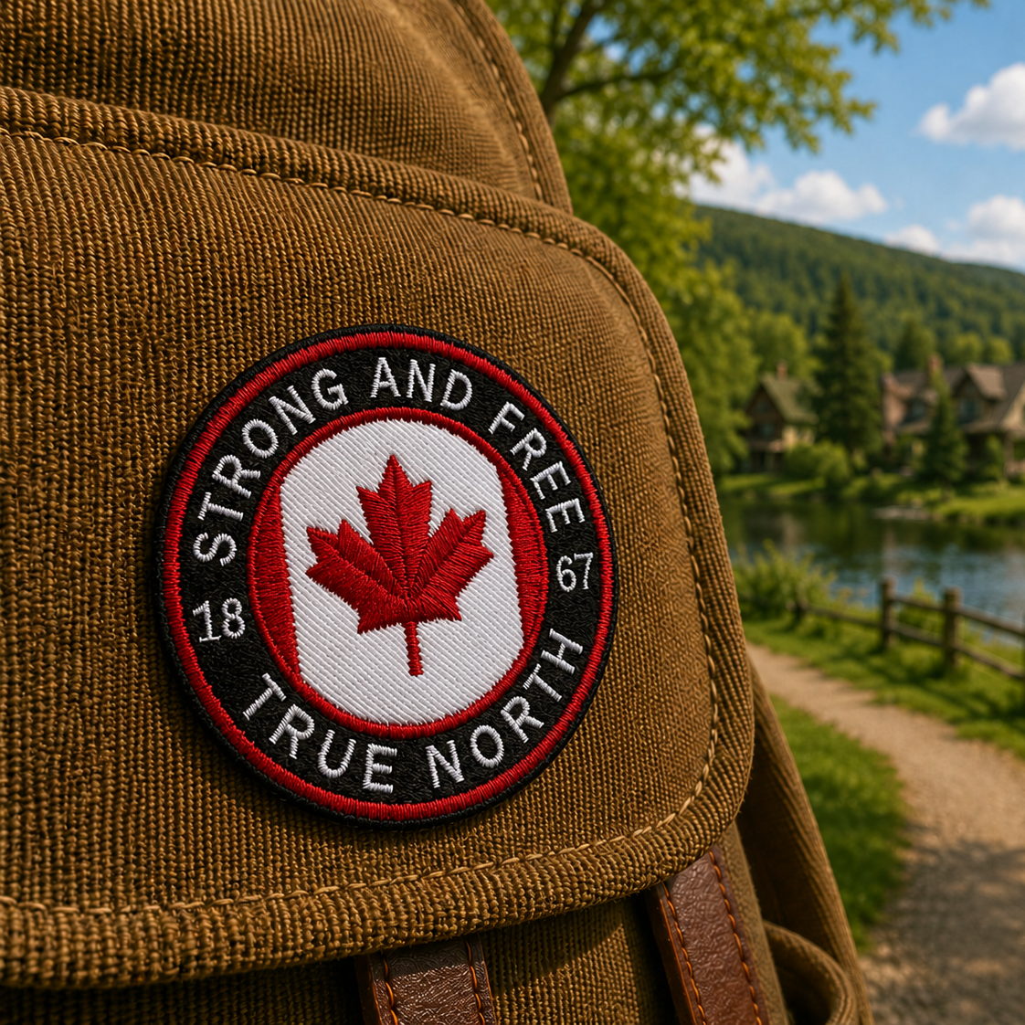 Patch Canada rond True north