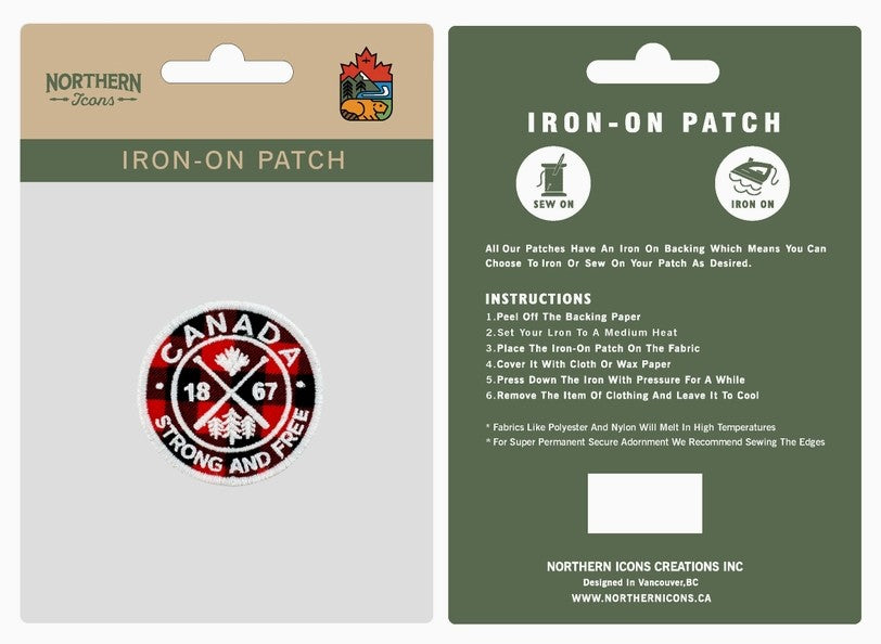 Patch Canada rond Strong and Free