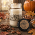 Bougie en pot "Mason" Pecan caramel swirl